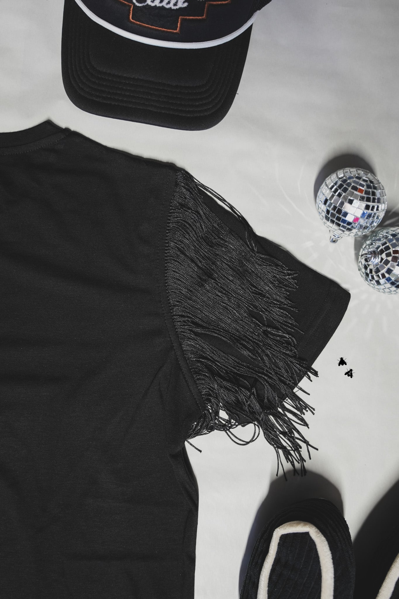 GET FRINGEY WITH IT TEE *MIDNIGHT