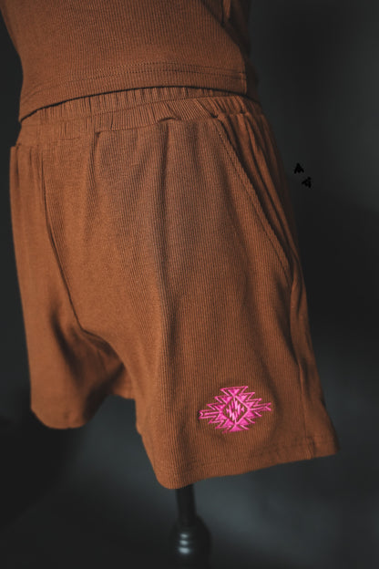 LASSO THE COMFY SHORTS *SADDLE