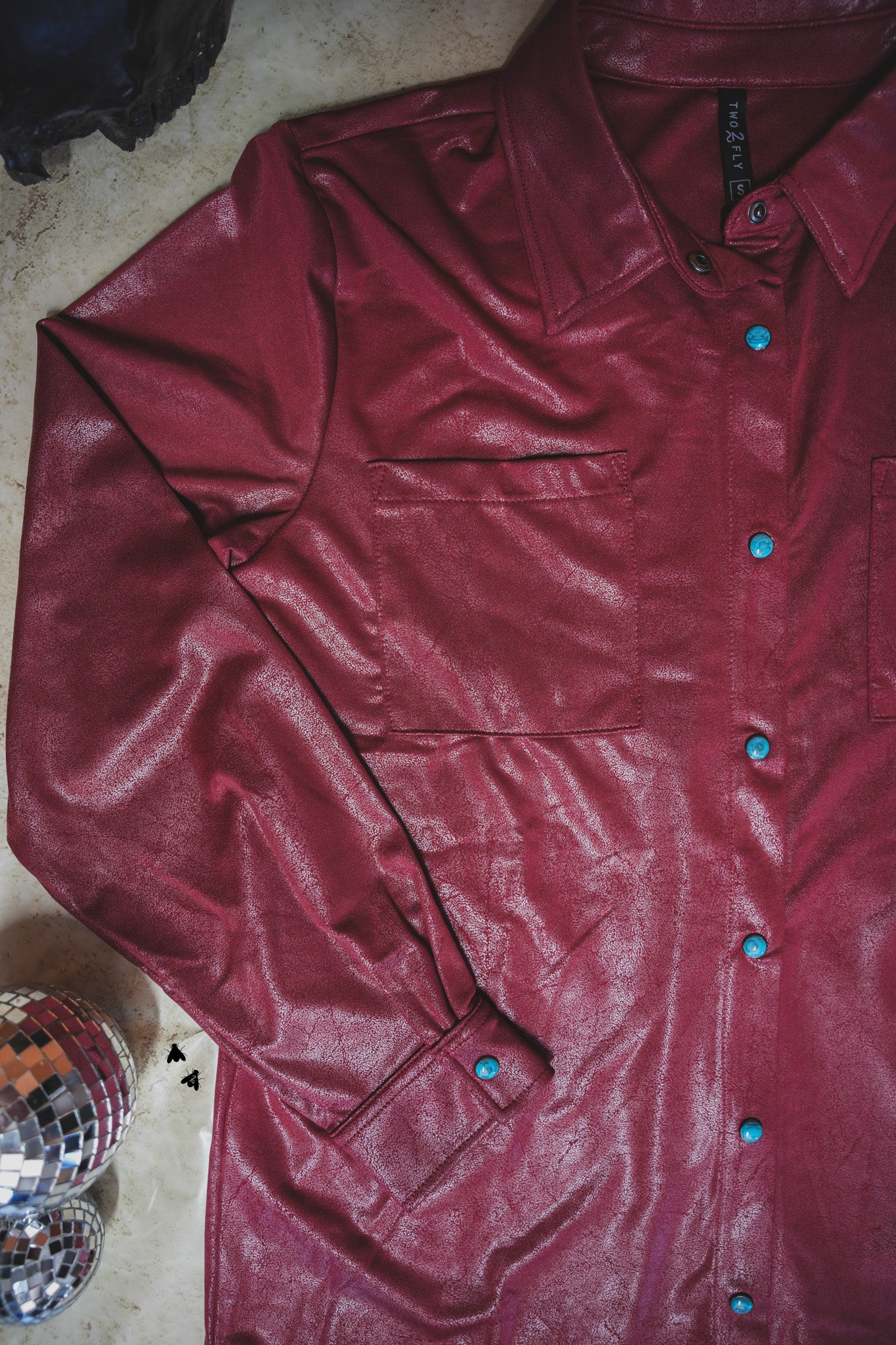 LEATHER LUX *BURGUNDY