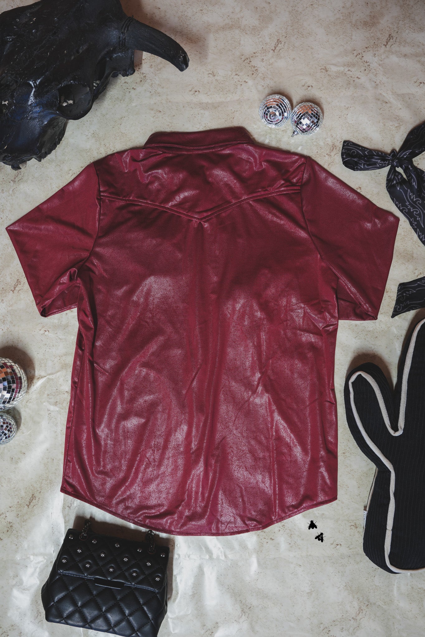 LEATHER LUX *BURGUNDY