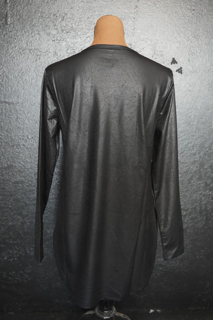 [RESTOCK*] SWANKY LEATHER L/S *MIDNIGHT