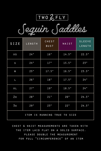 SEQUIN SADDLES