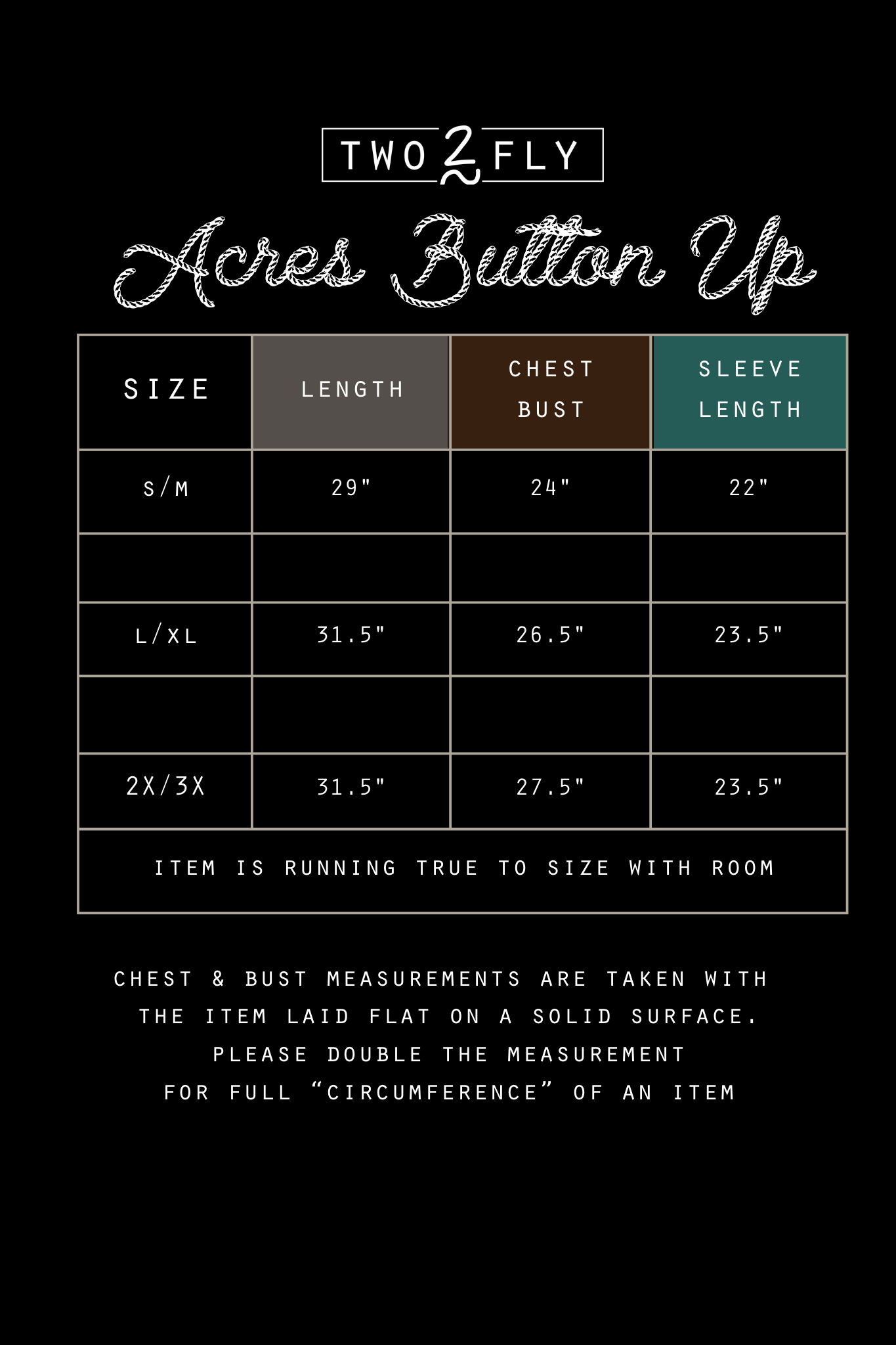 ACRES BUTTON UP* SPICE [2X/3X ONLY]