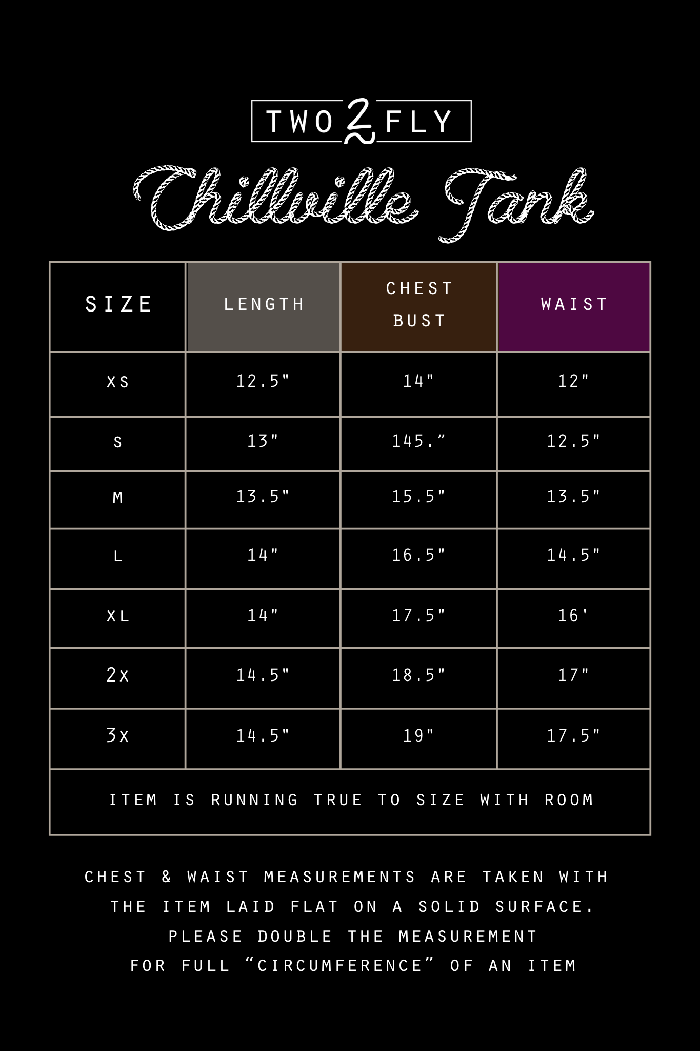 CHILLVILLE TANK *SADDLE [3X ONLY]