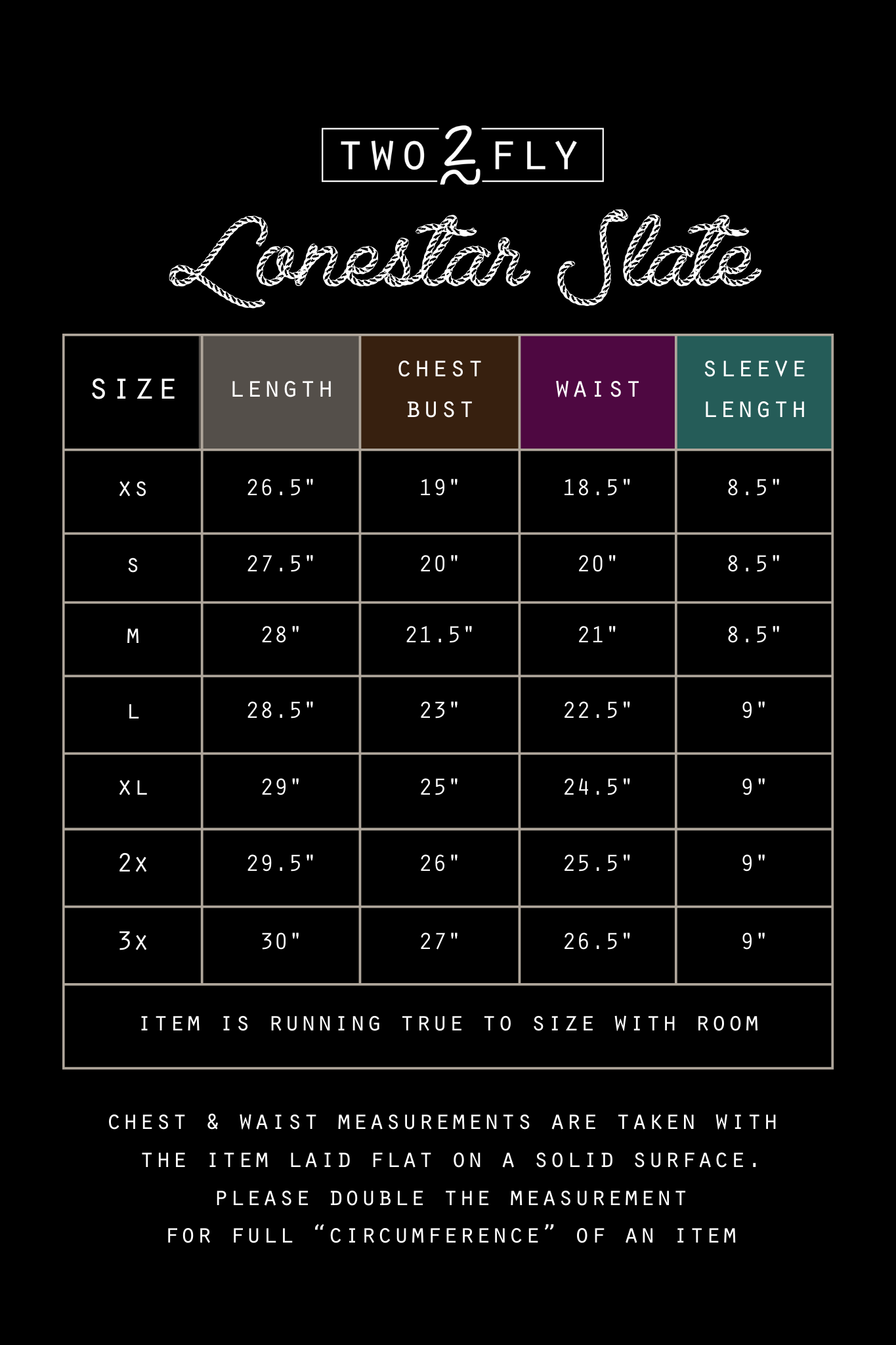 LONESTAR SLATE *MIDNIGHT [NO M OR L]