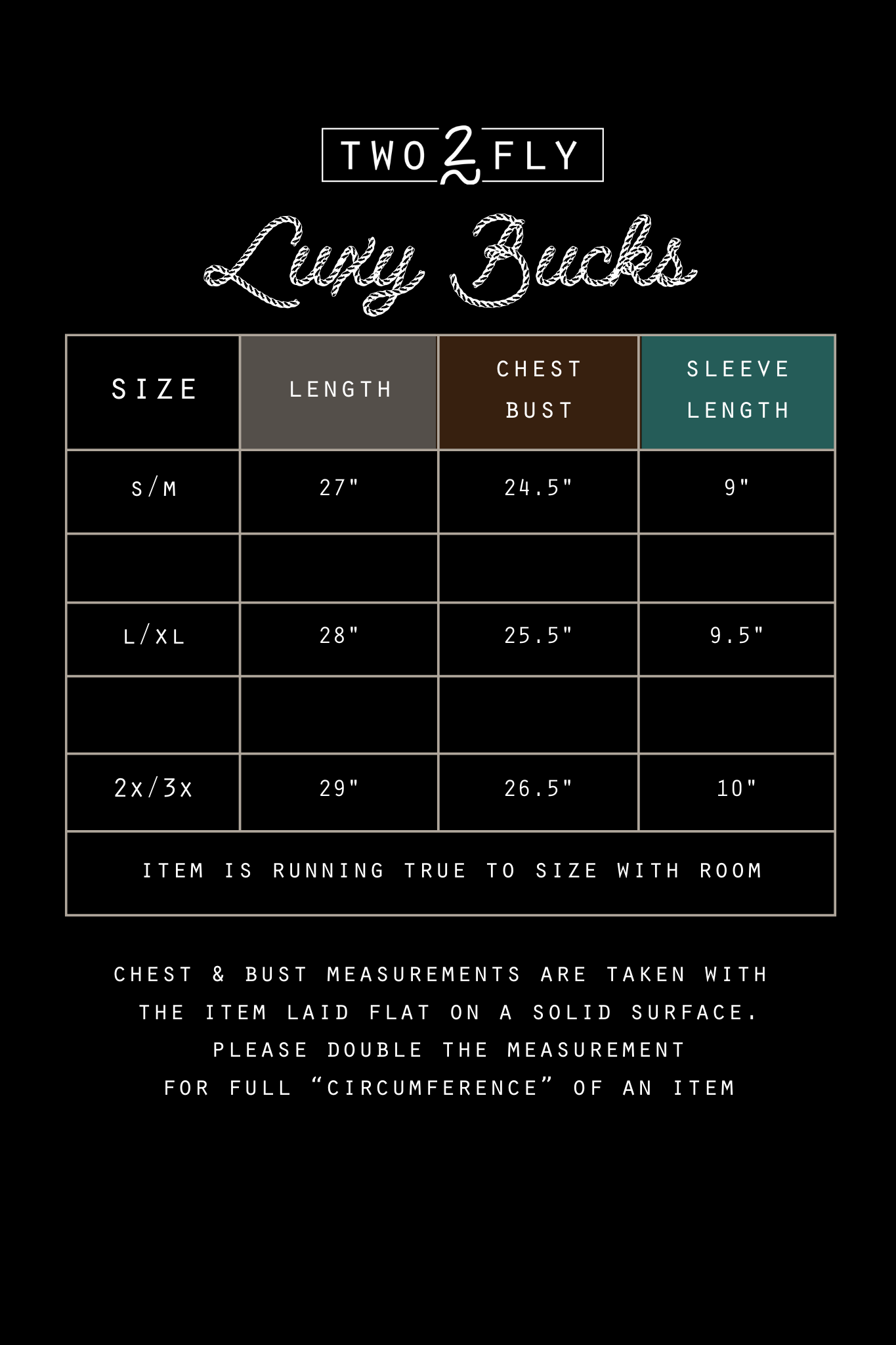 LUXY BUCKS BASIC * SMOKESHOW